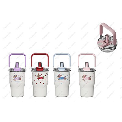 Tymblwr wedi'i inswleiddio 20oz gyda botwm pop-up